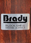 Brady silver rectangle badge